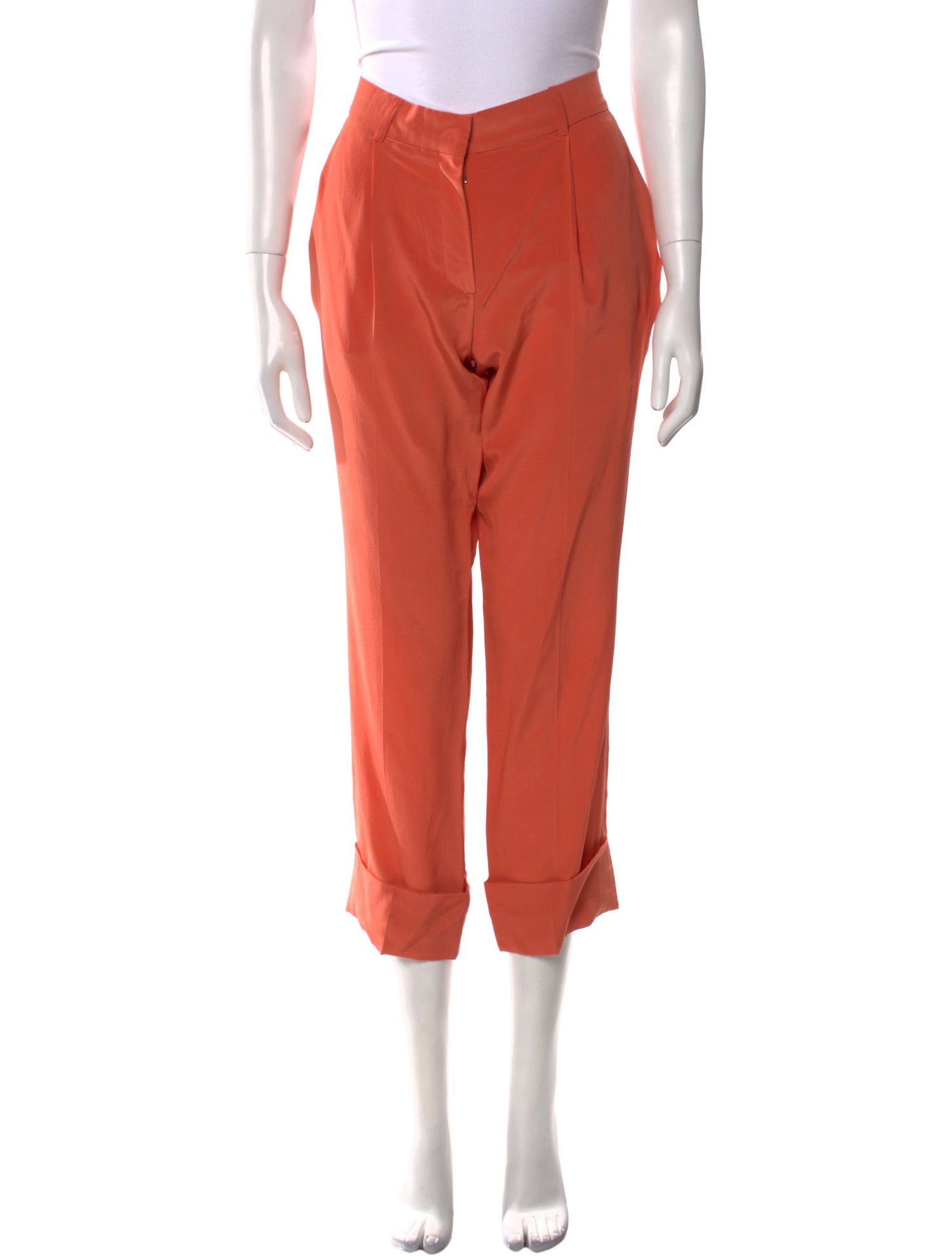 Chloé Silk Straight Leg Pants