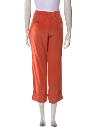 Chloé Silk Straight Leg Pants