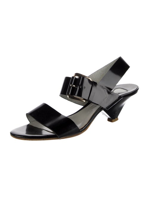 Chloé Patent Leather Slingback Sandals
