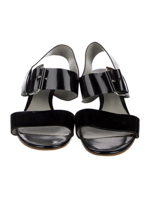 Chloé Patent Leather Slingback Sandals