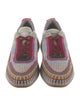 Chloé Colorblock Pattern Whipstitch Trim Sneakers