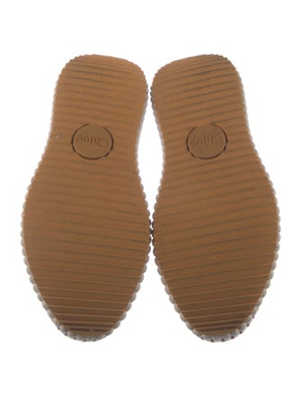 Chloé Colorblock Pattern Whipstitch Trim Sneakers