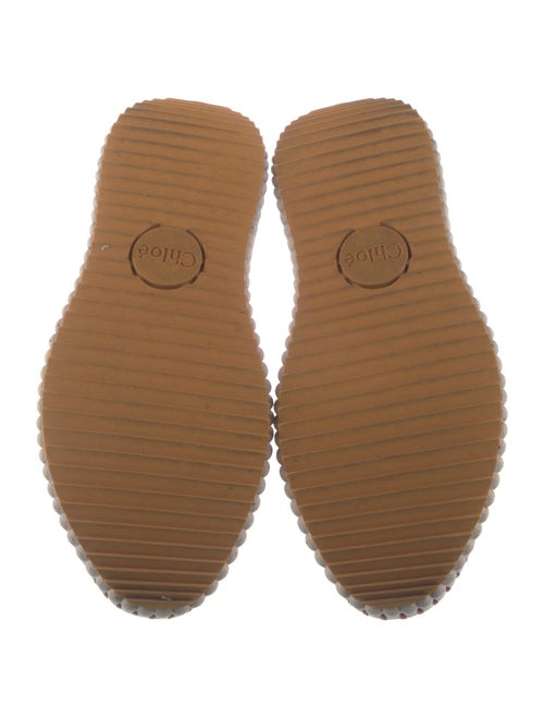 Chloé Colorblock Pattern Whipstitch Trim Sneakers