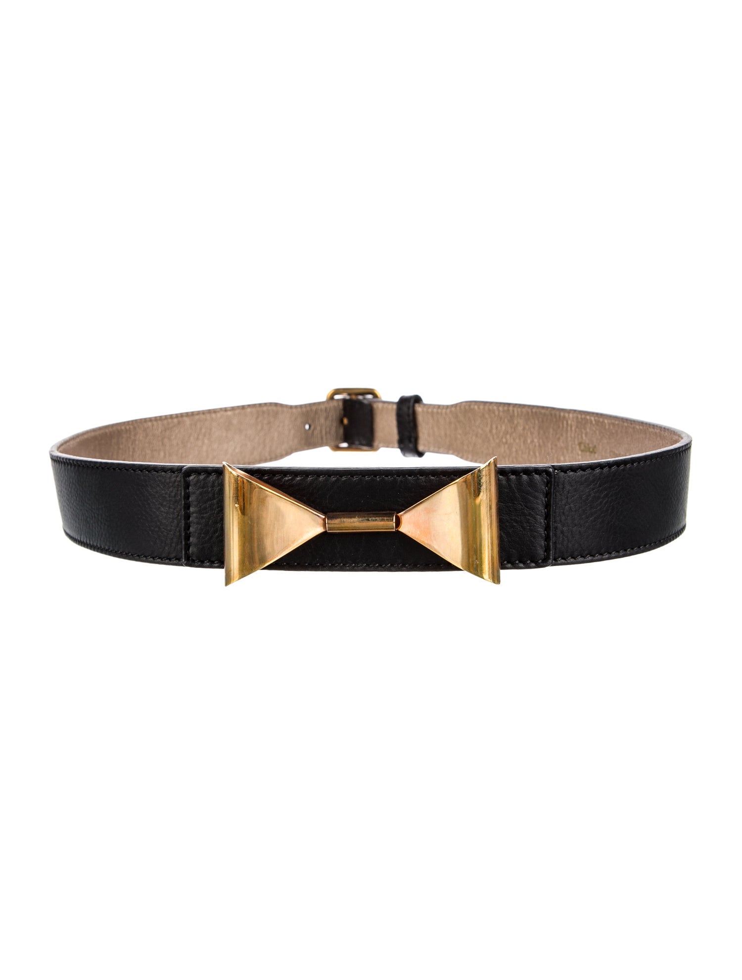 Chloé Leather Bow Accents Belt