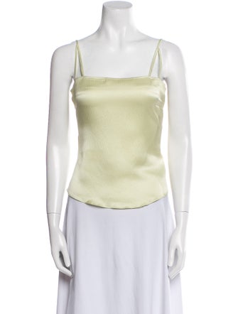 Chloé Square Neckline Sleeveless Crop Top