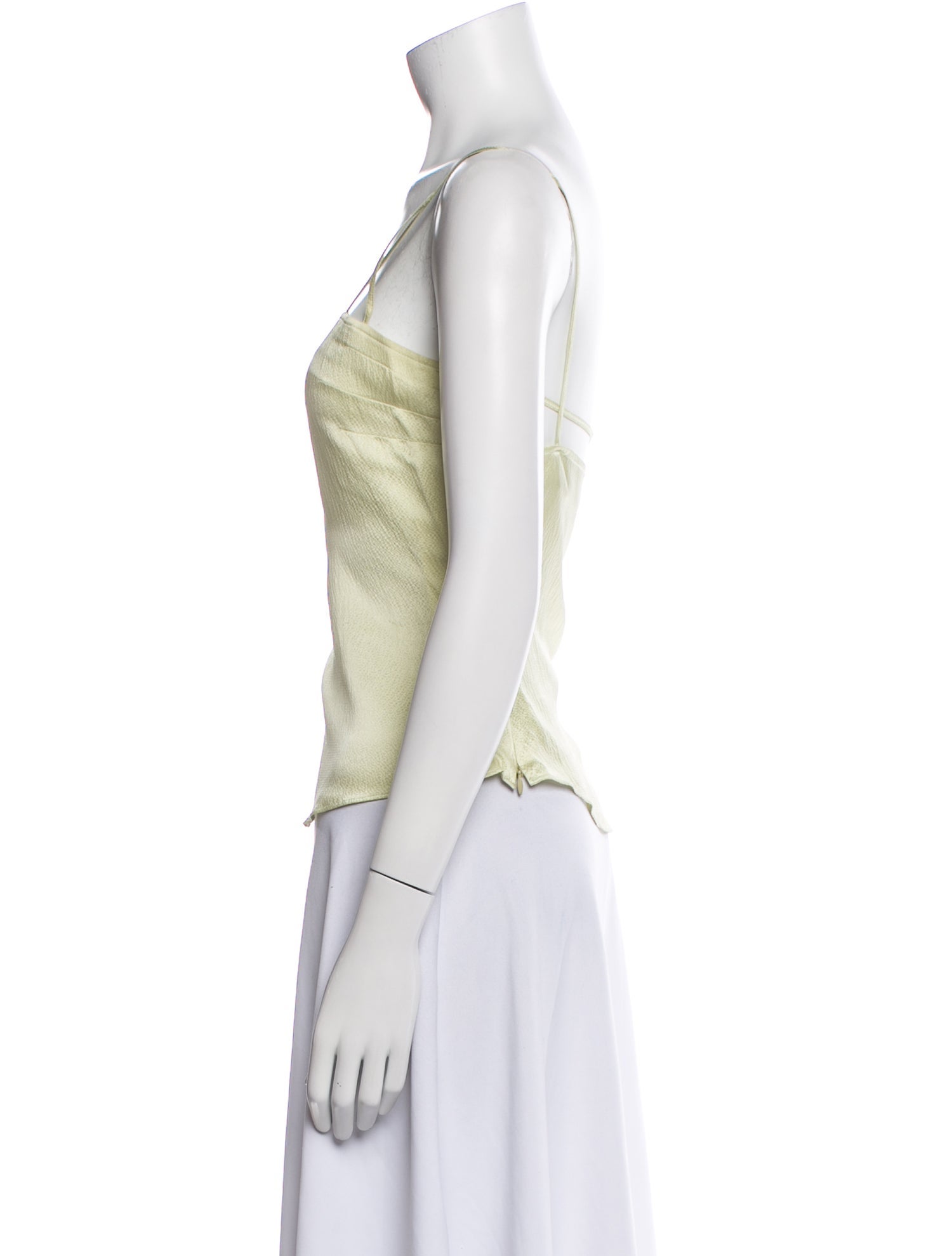 Chloé Square Neckline Sleeveless Crop Top