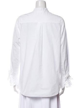 Chloé Mock Neck Long Sleeve Blouse