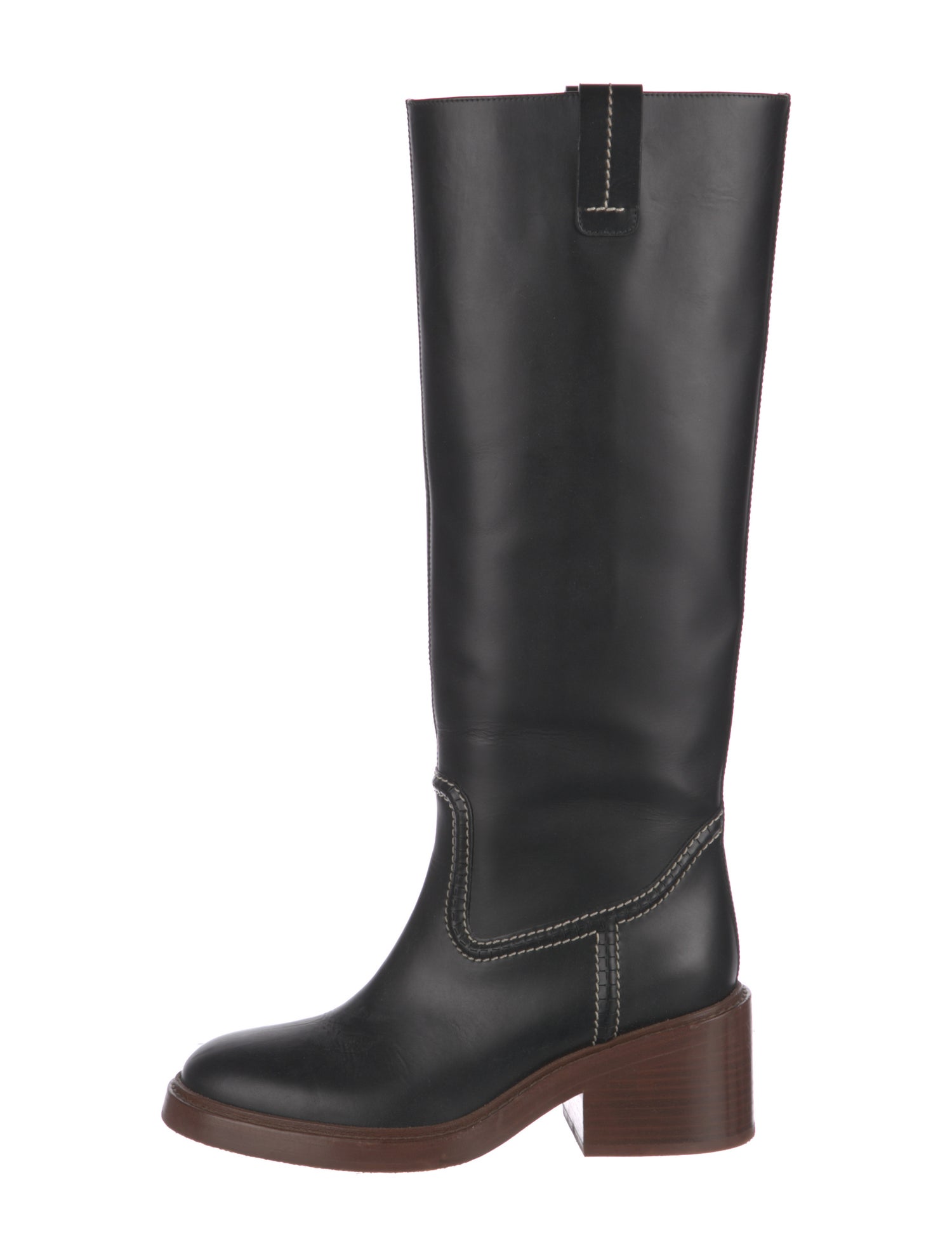 Chloé Leather Riding Boots