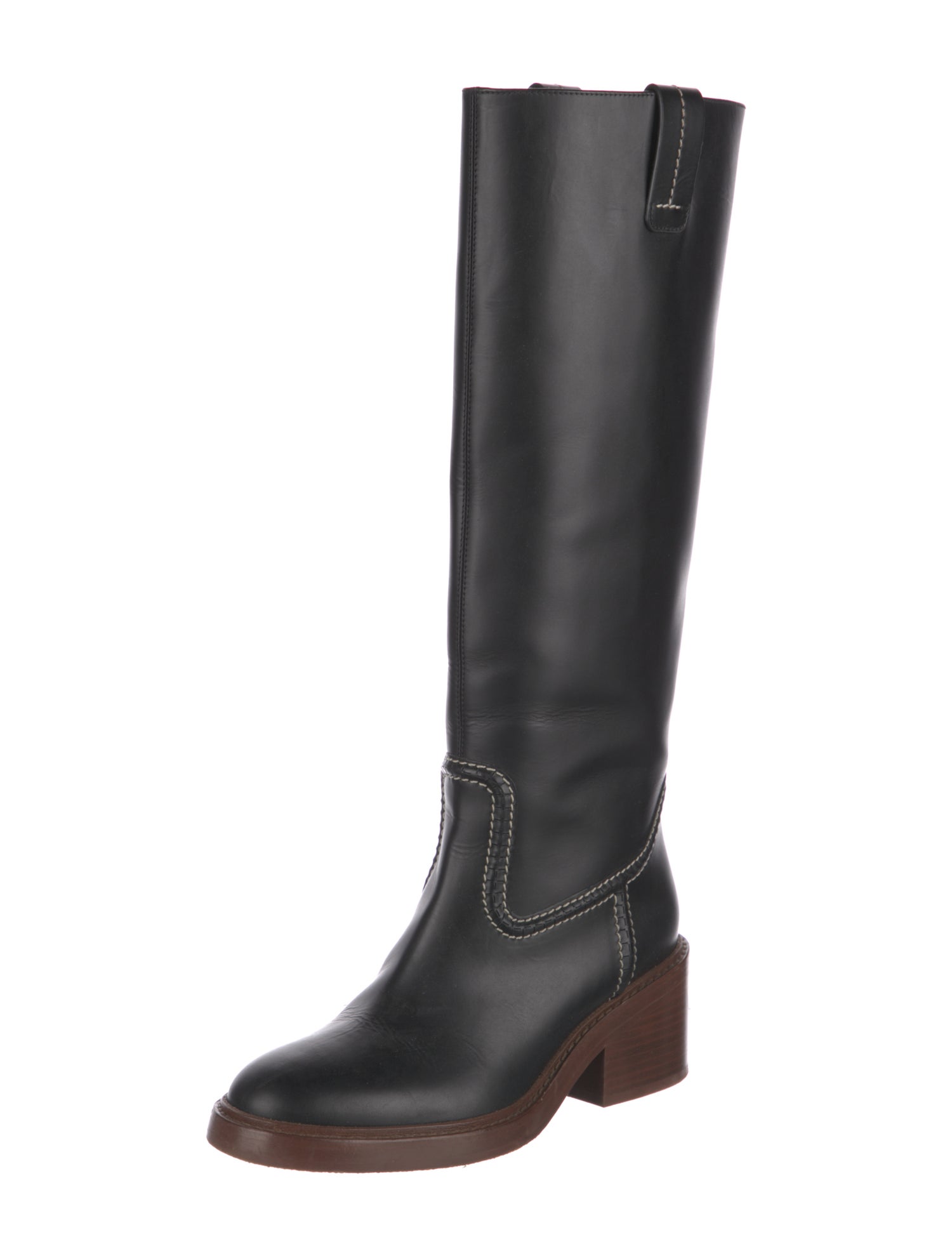 Chloé Leather Riding Boots