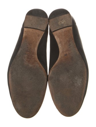 Chloé Leather Scalloped Accent Ballet Flats