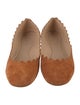 Chloé Suede Studded Accents Ballet Flats