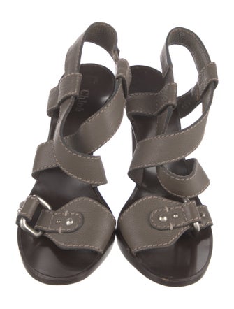 Chloé Leather Slingback Sandals