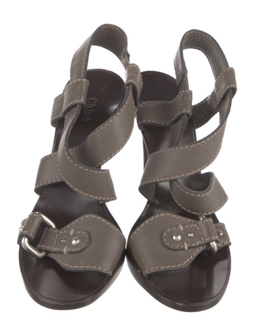 Chloé Leather Slingback Sandals