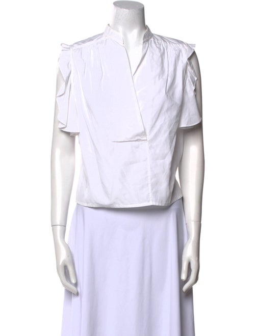 Chloé V-Neck Short Sleeve Blouse