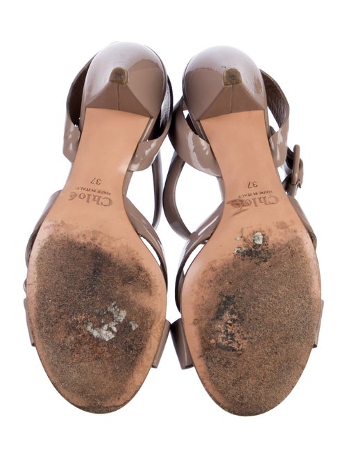 Chloé Patent Leather Sandals