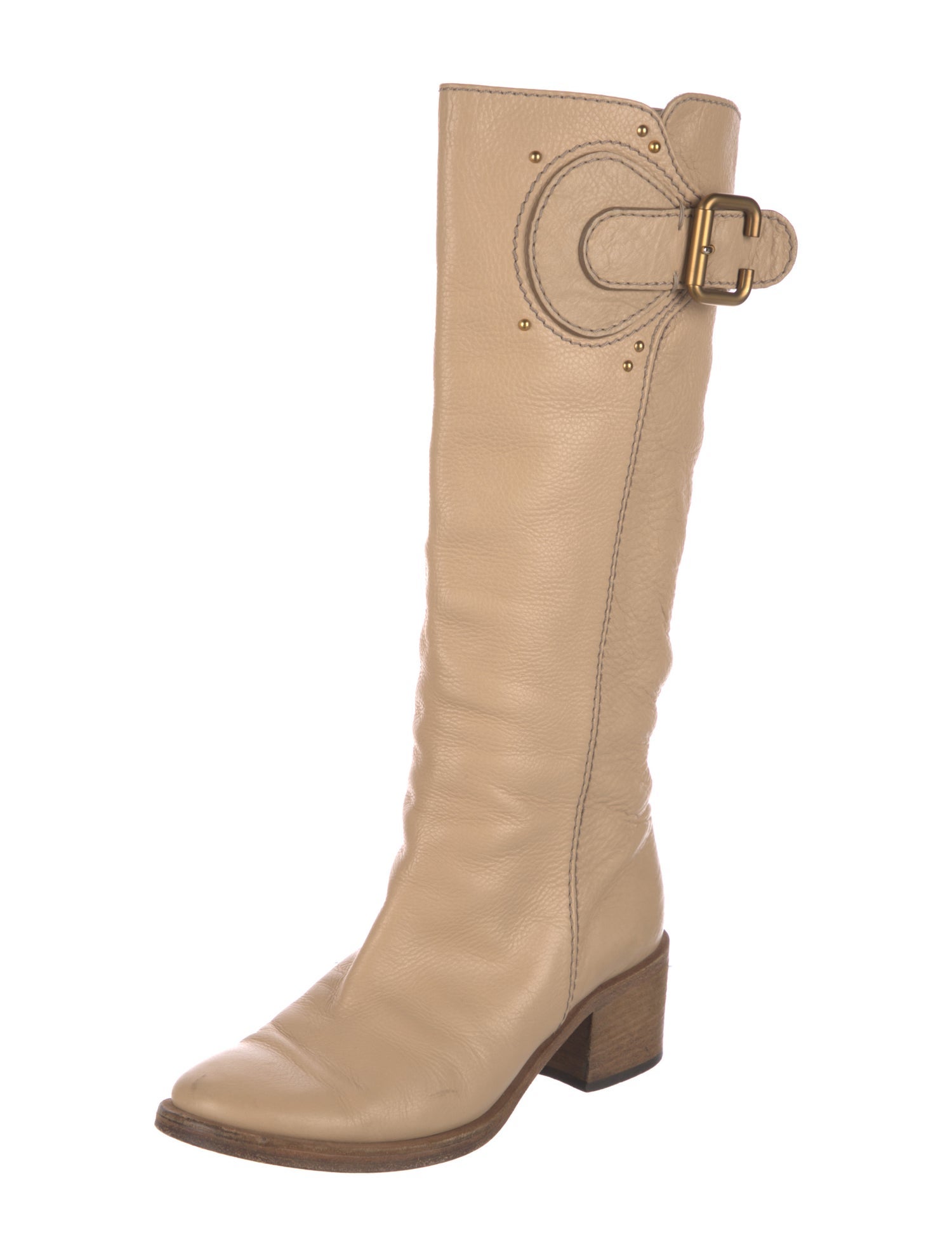 Chloé Leather Riding Boots