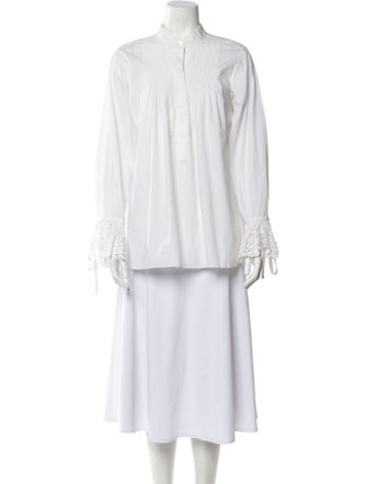 Chloé Mock Neck Long Sleeve Tunic