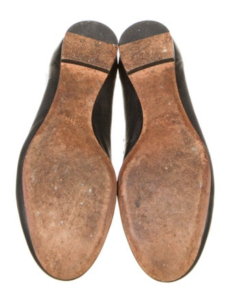 Chloé Leather Scalloped Accent Ballet Flats