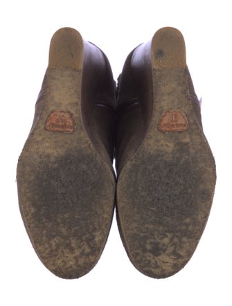 Chloé Suede Leather Trim Embellishment Lace-Up Boots