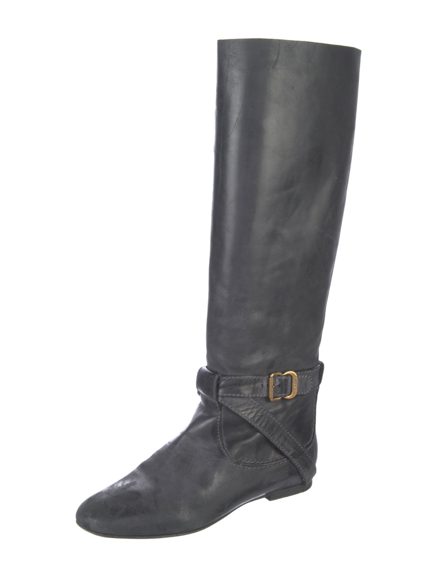 Chloé Leather Riding Boots