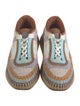 Chloé Mesh Plaid Print Sneakers