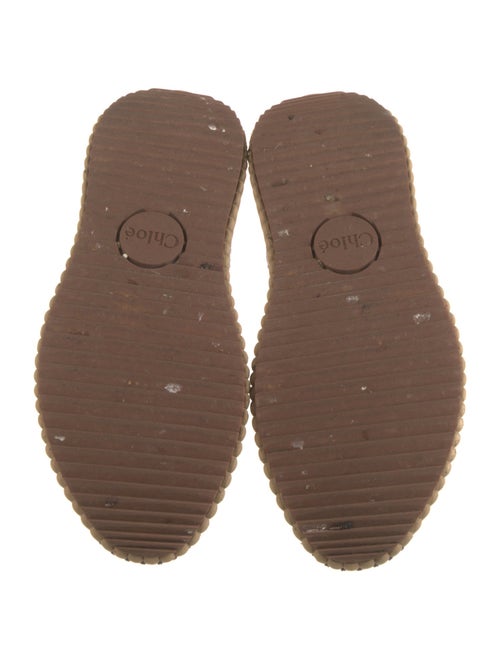 Chloé Mesh Plaid Print Sneakers