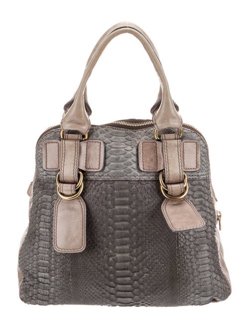 Chloé Python Top Handle Bag