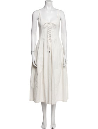 Chloé Square Neckline Long Dress