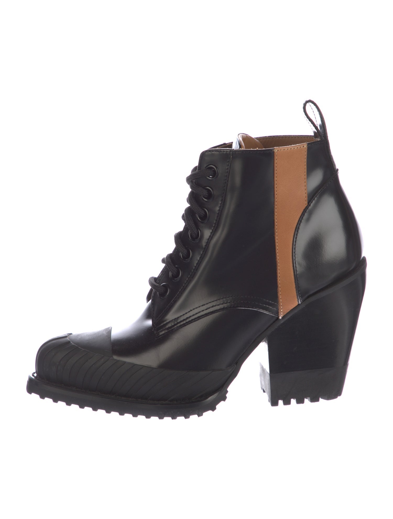 Chloé Leather Combat Boots