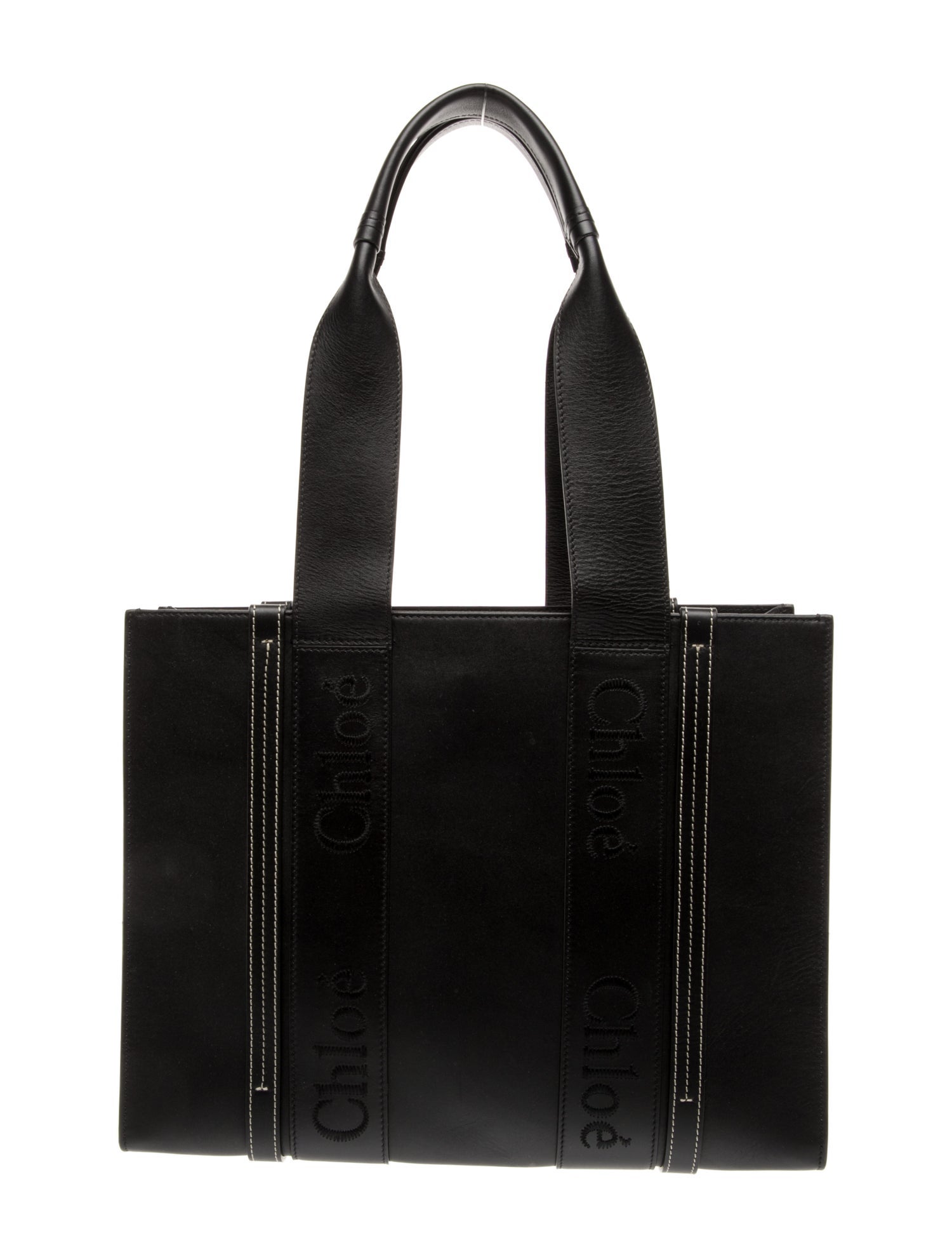 Chloé Leather Woody Medium