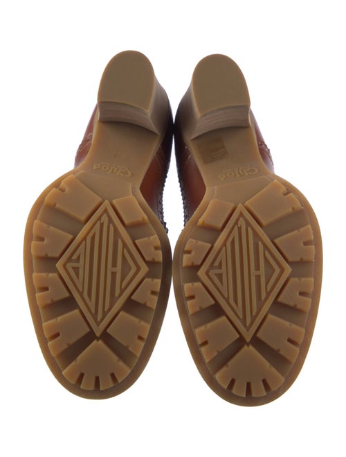 Chloé Leather Lasercut Accents Pumps