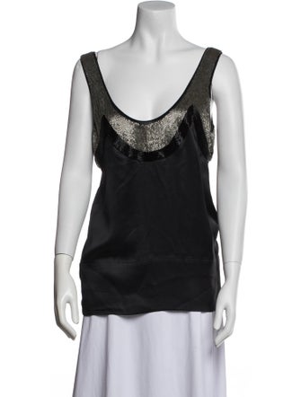 Chloé Silk Scoop Neck Top