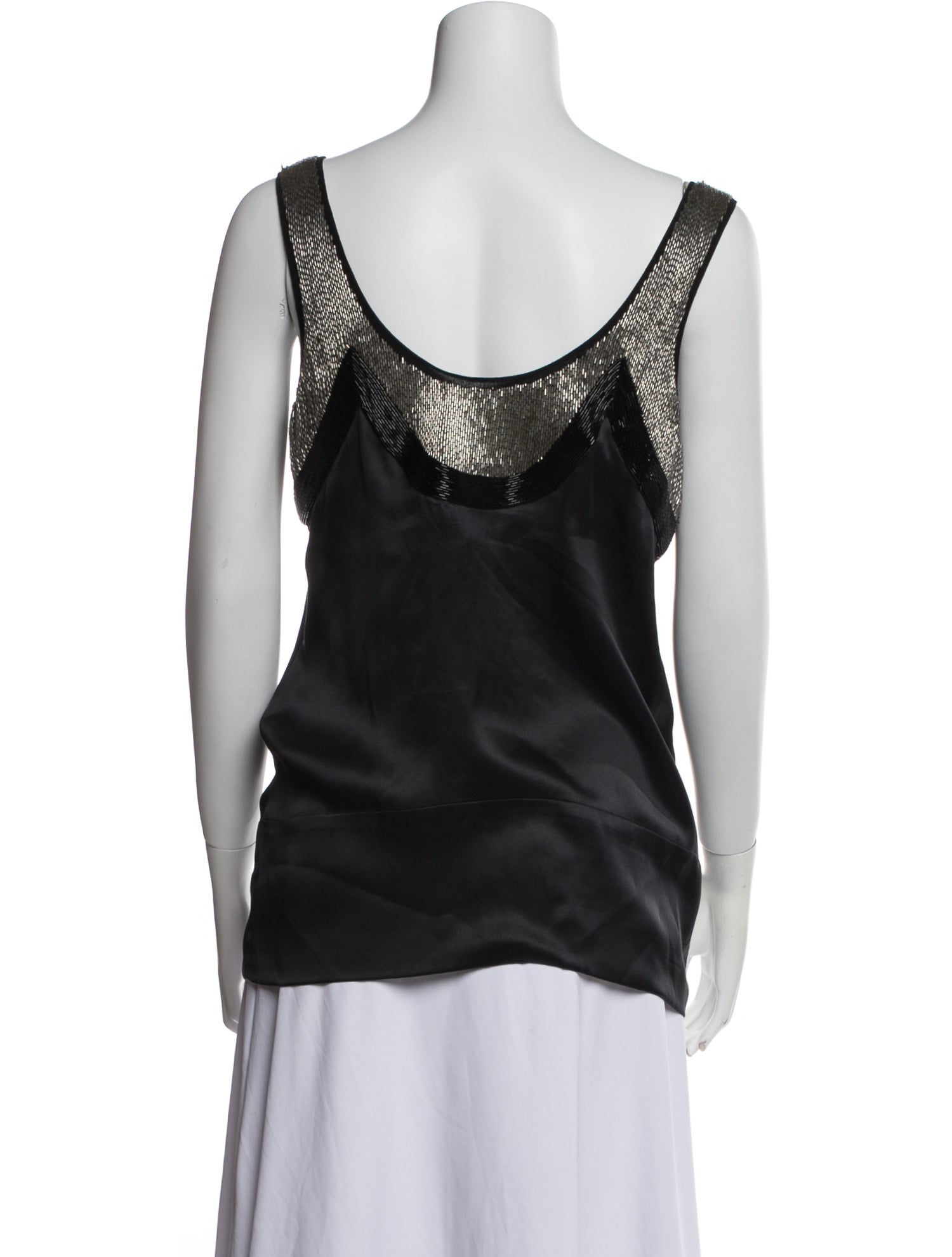 Chloé Silk Scoop Neck Top