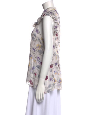 Chloé Silk Floral Print Blouse