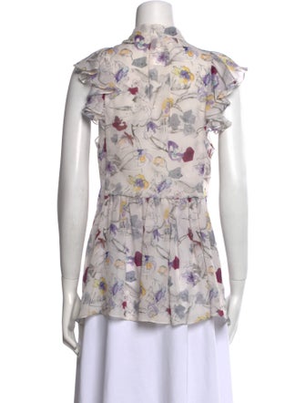 Chloé Silk Floral Print Blouse