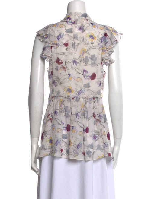 Chloé Silk Floral Print Blouse