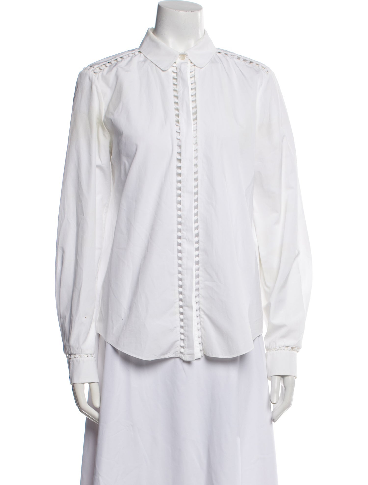 Chloé Long Sleeve Button-Up Top