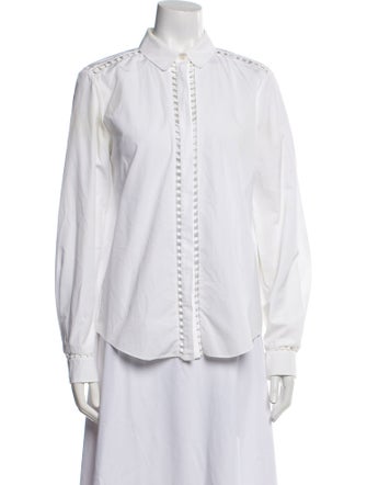 Chloé Long Sleeve Button-Up Top