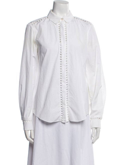 Chloé Long Sleeve Button-Up Top