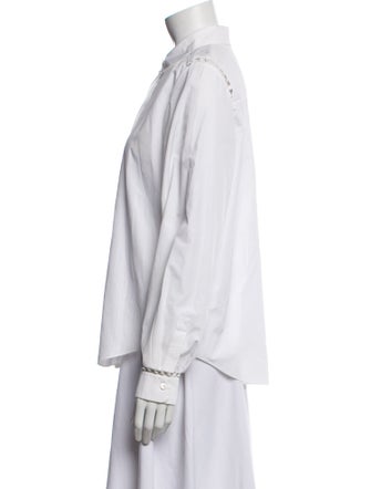 Chloé Long Sleeve Button-Up Top