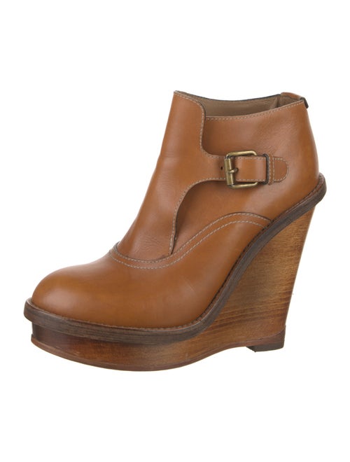 Chloé Leather Lace-Up Boots