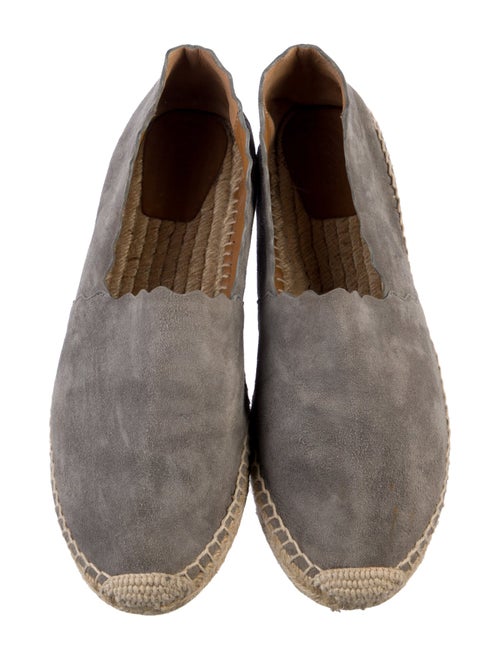 Chloé Suede Colorblock Pattern Espadrilles