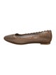 Chloé Leather Scalloped Accent Ballet Flats