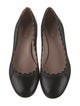Chloé Leather Scalloped Accent Pumps