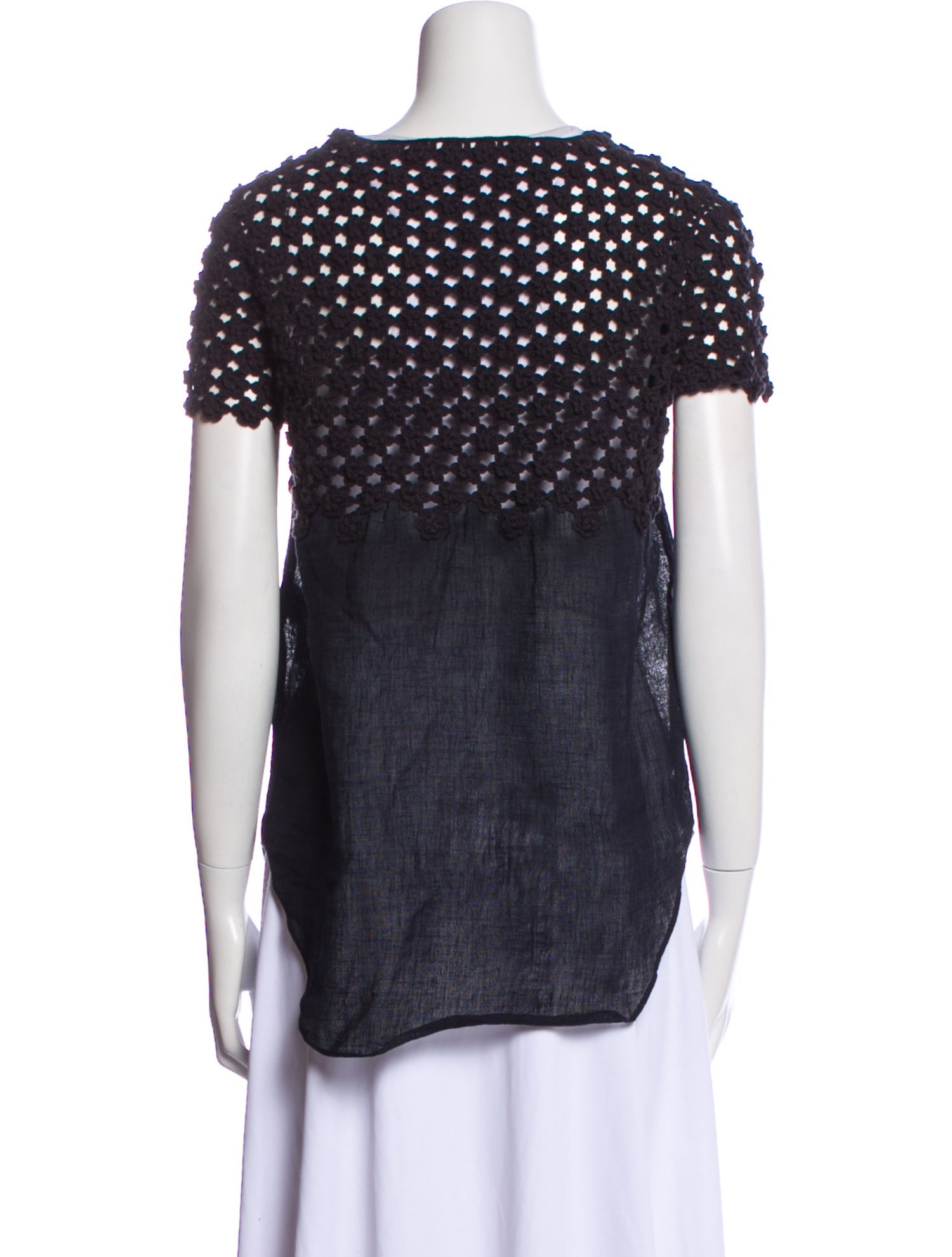 Chloé Scoop Neck Short Sleeve Top