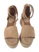 Chloé Suede Scalloped Accent Espadrilles