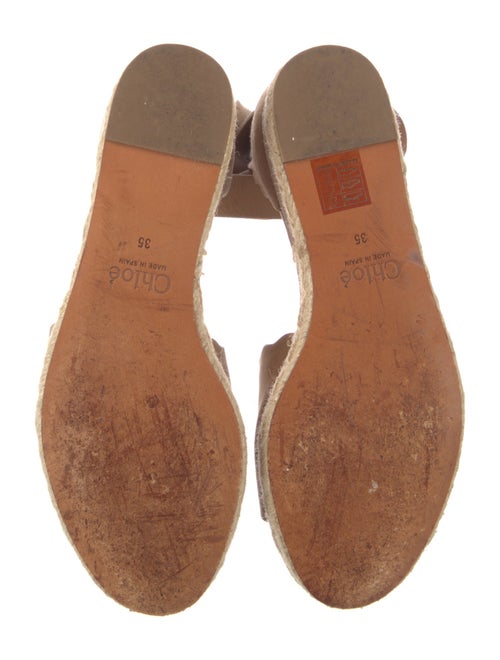 Chloé Suede Scalloped Accent Espadrilles