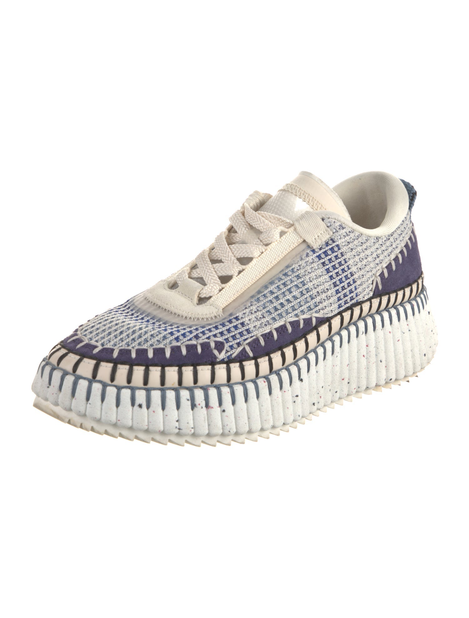 Chloé Plaid Print Sneakers