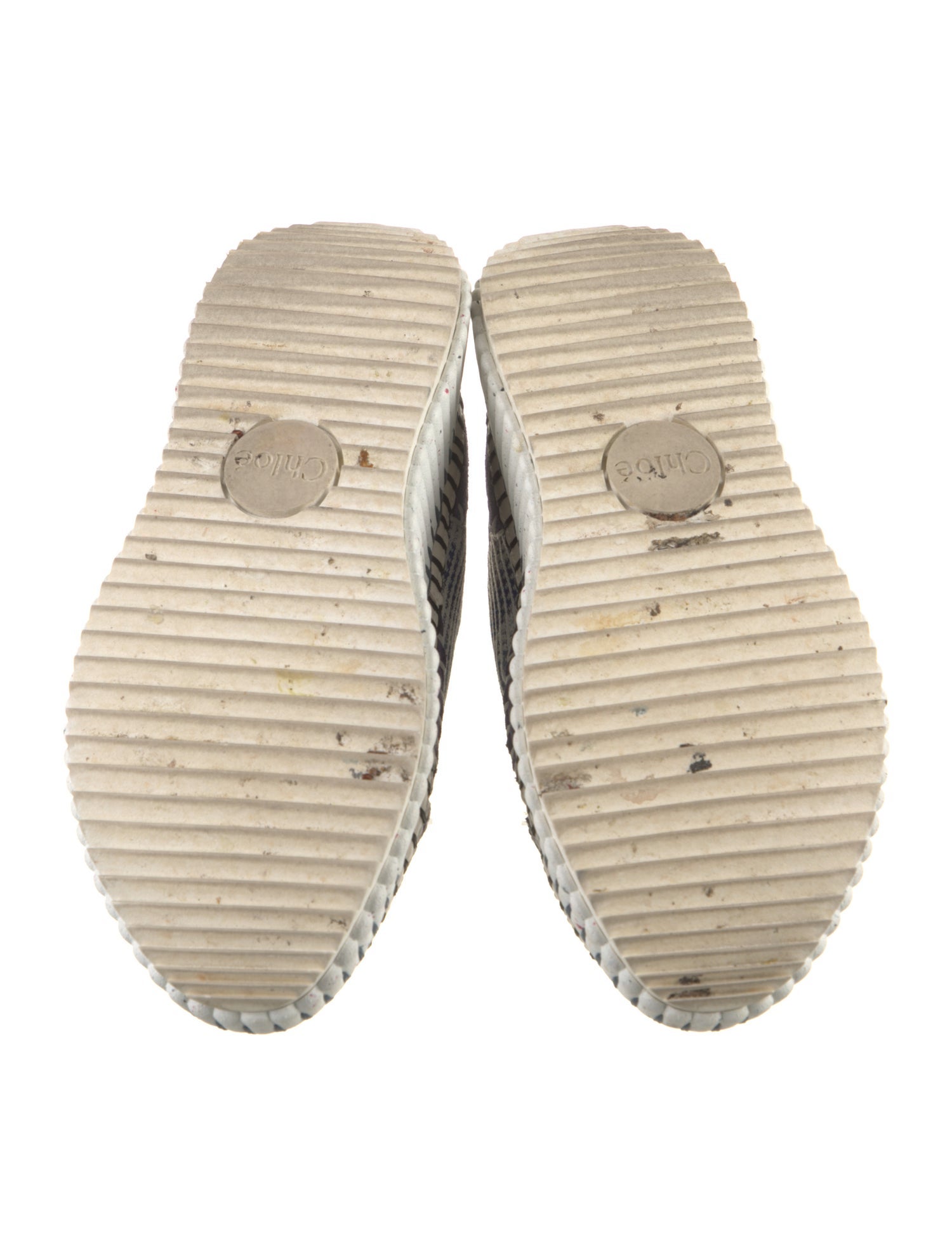 Chloé Plaid Print Sneakers