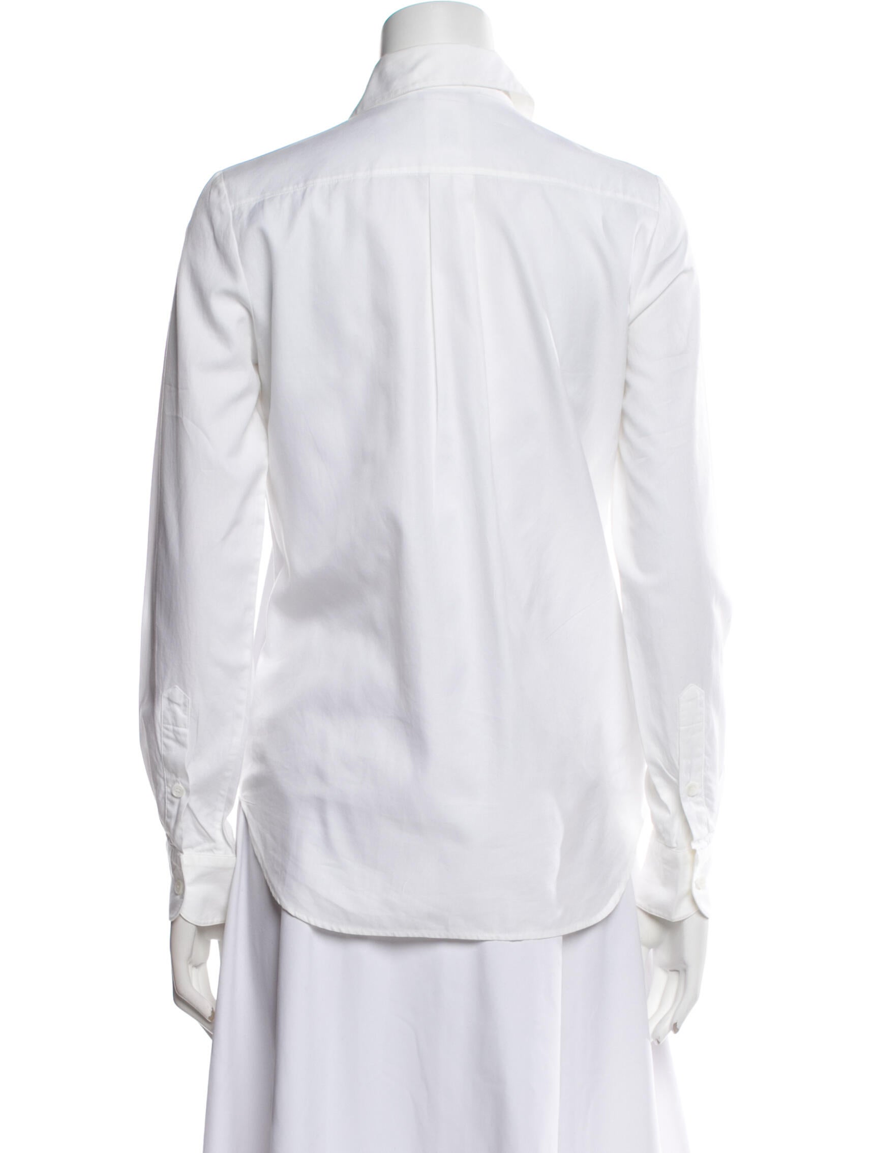 Chloé Striped Long Sleeve Button-Up Top